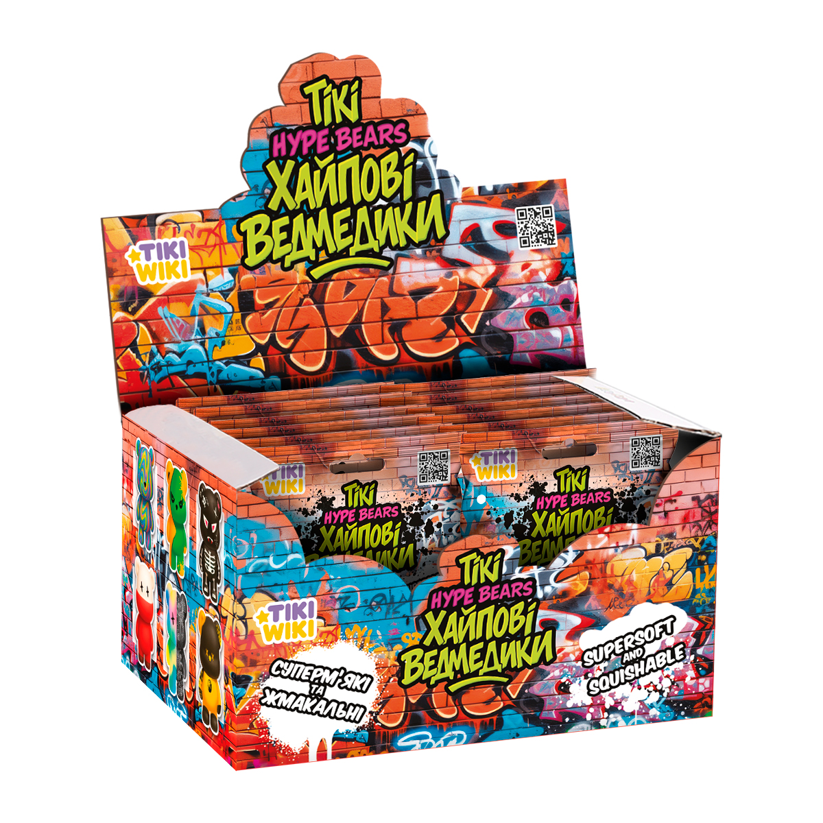 Іграшка-сквіш Tiki Wiki  – Тікі Хайпові Ведмедики (у диспл.), SQ027 2