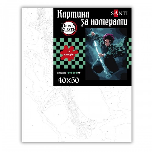 Картина за номерами SANTI "Demon Slayer. Tanjiro Kamado" 40*50 см, 954418 1