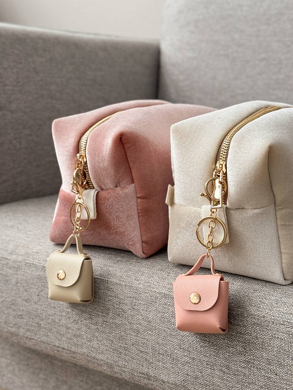 Брелок-подвеска розовая сумочка, BR03 3