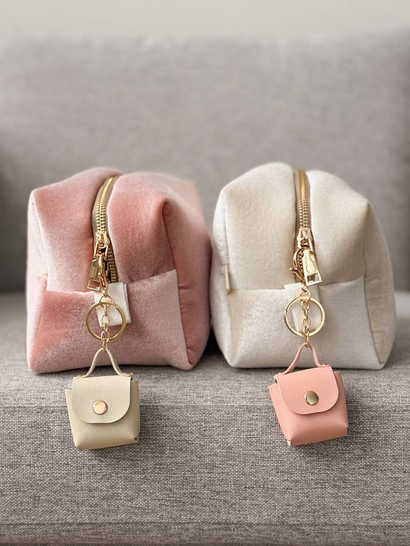 Брелок-подвеска розовая сумочка, BR03 4