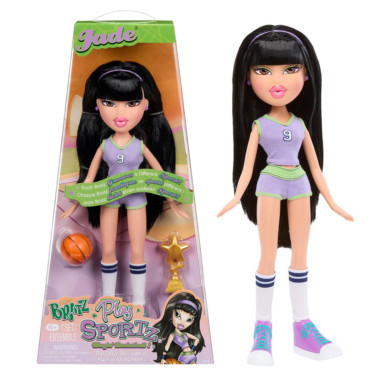 Игровой набор BRATZ серии "Play Sportz" – БАСКЕТБОЛИСТКА ДЖЕЙД (с акс.), 569541