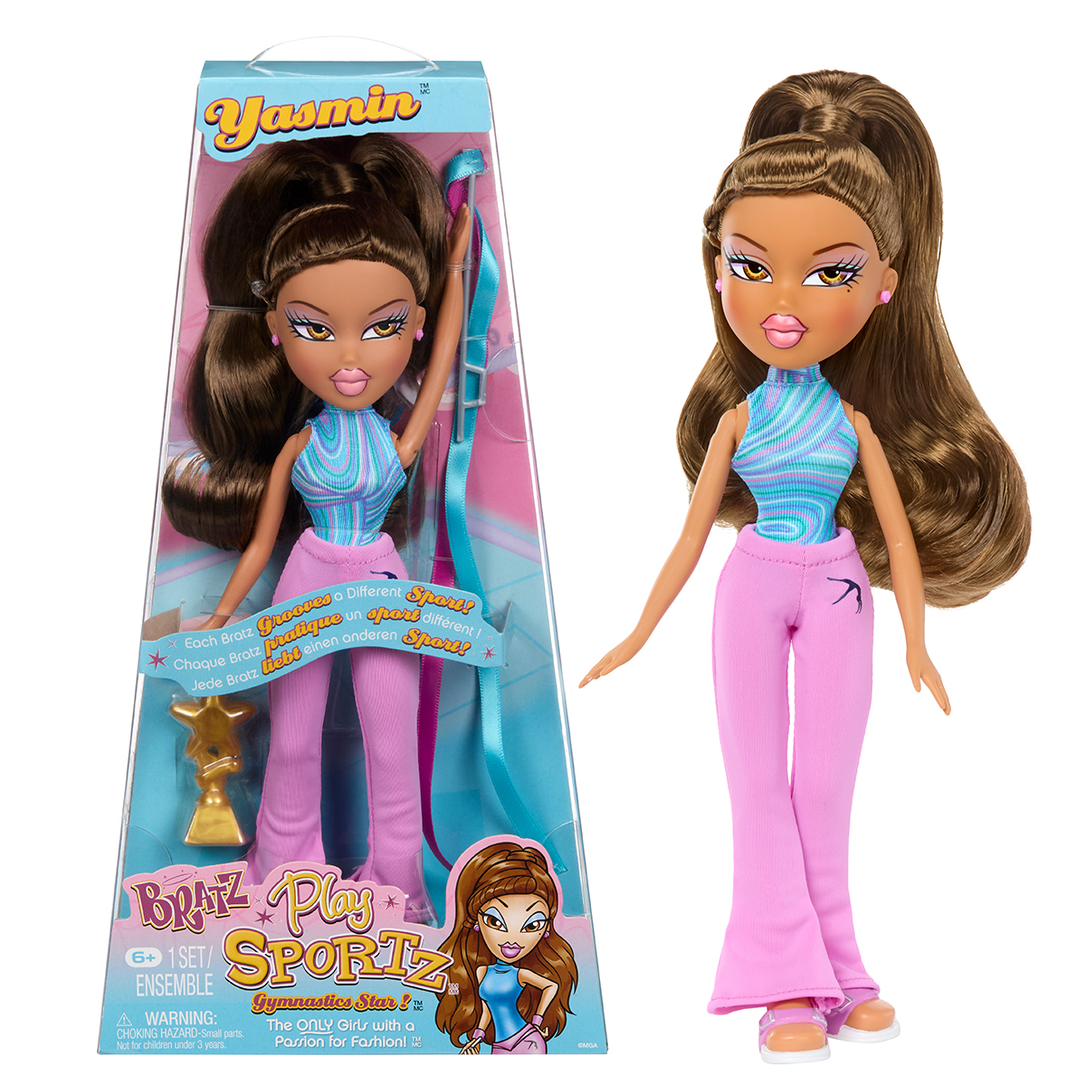 Игровой набор BRATZ серии "Play Sportz" – ГИМНАСТКА ЯСМИН (с акс.), 569534