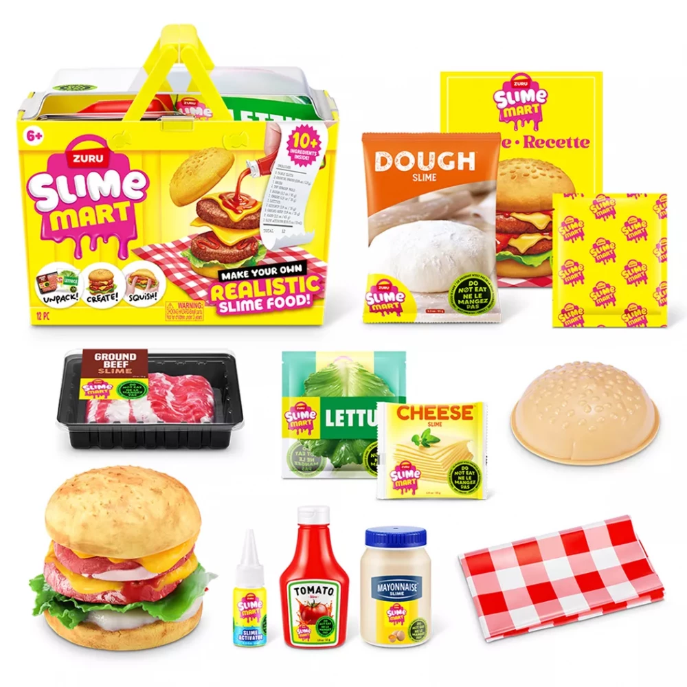 Ігровий набір зі слаймами SLIME MART серії "Shopping Basket" – БУРГЕР, 15905А 1