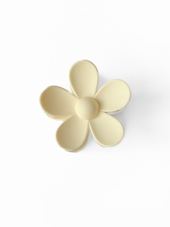 Краб 7 см, цветок матовый молочный, N090/4