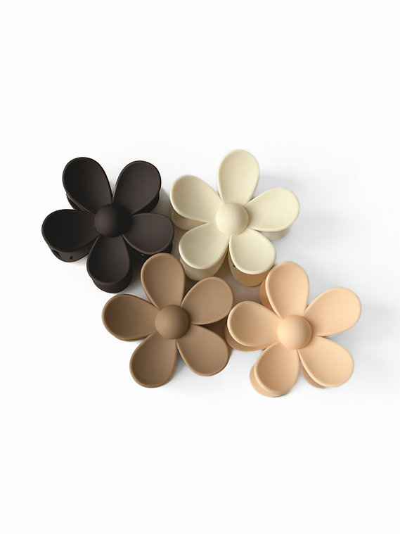 Краб 7 см, квітка матова бежева, N090/3 2