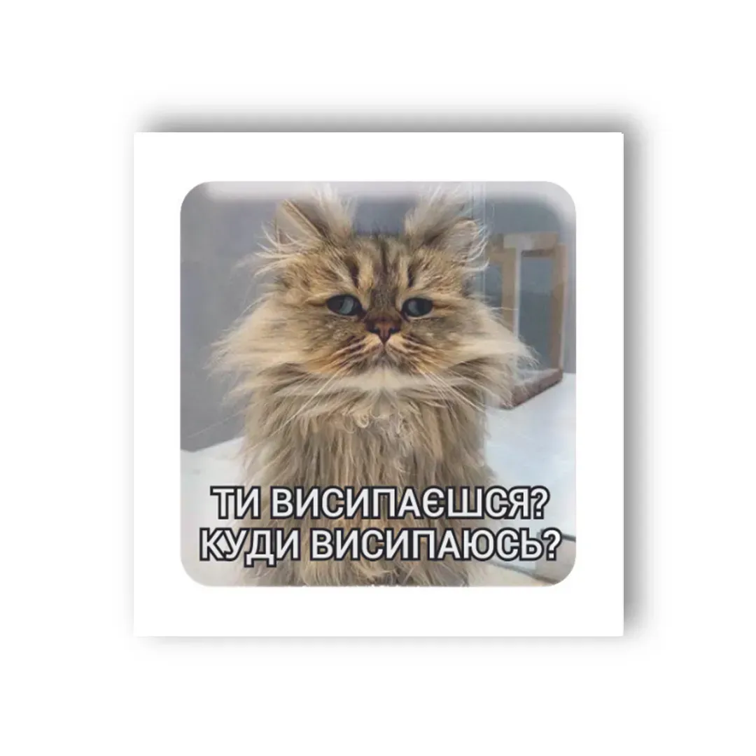 3D стікер "Сонний кіт"