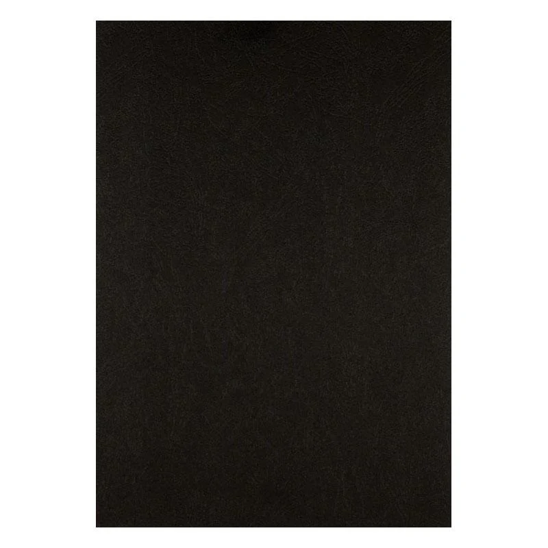 Обкладинка картонна "Під шкіру" (50шт.), чорна, 2730-01-A 1