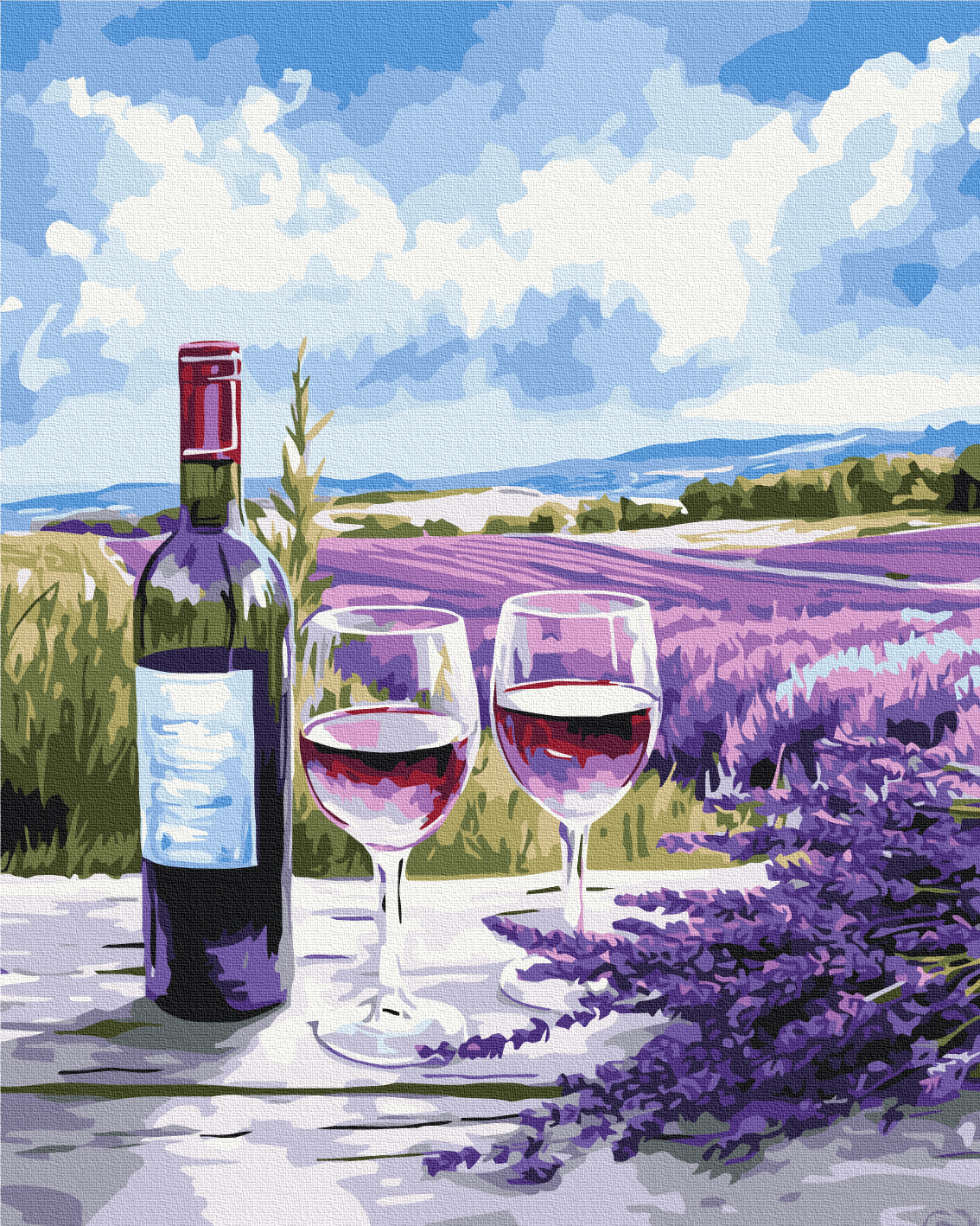 Картина за номерами  40*50 см "Романтика в Провансі", BS54256