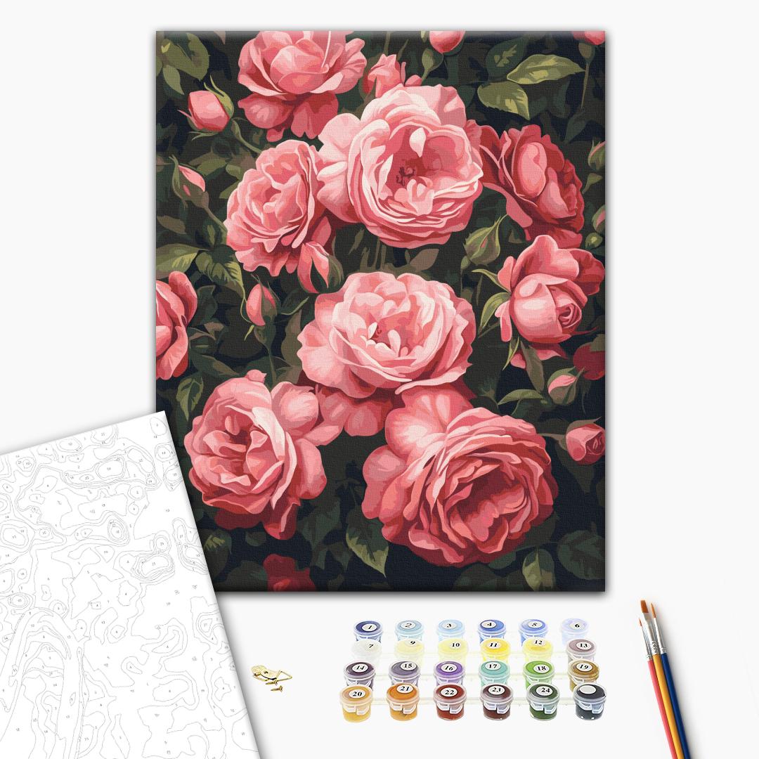 Картина по номерам 40*50 см «Ароматный куст пионов», BS54275 1