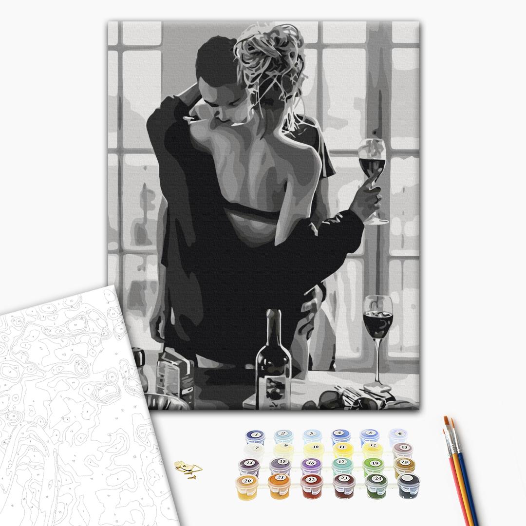 Картина за номерами 40*50 см "Пристрасна пара", BS34134 1