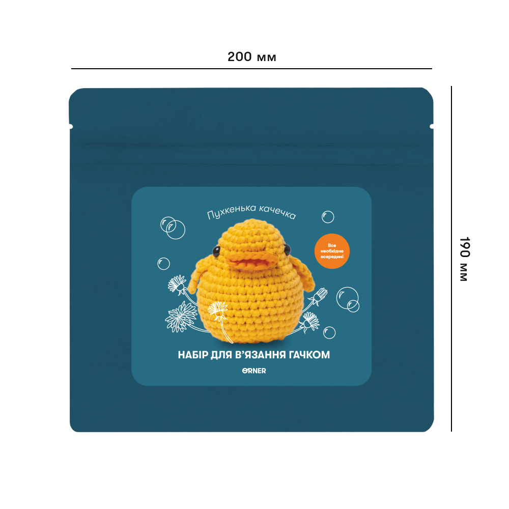 Набор для вязания крючком «Утка», orner-3108 2