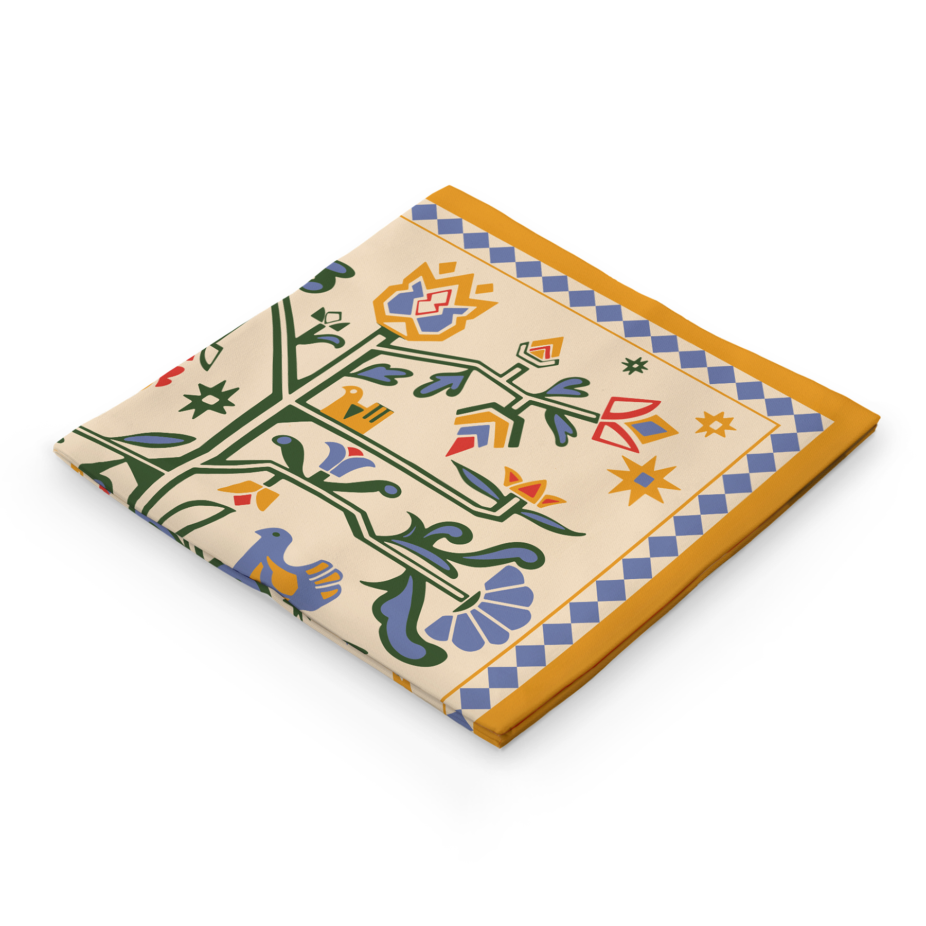 Платок «Дерево жизни» бежевый, orner-3046 2