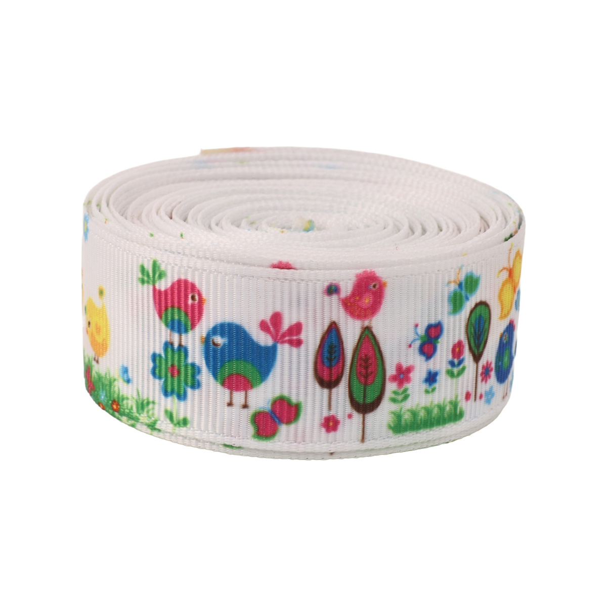 Лента репсовая с принтом Радость весны ТМ "Шанталь"