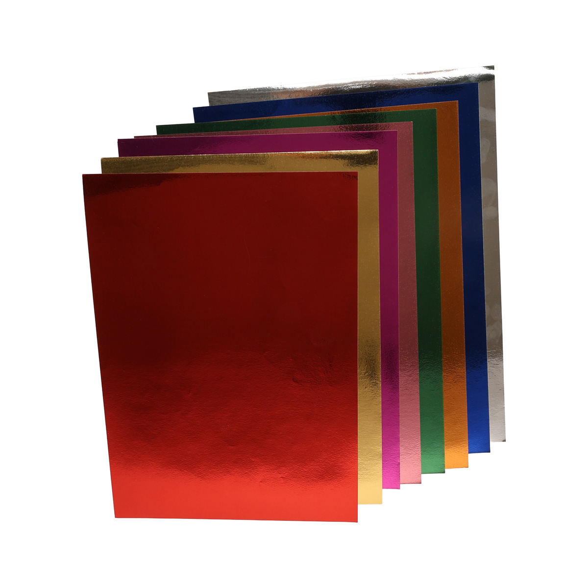 Набор бумаги цвета. фольгов., А4, 8 л, 1S 1