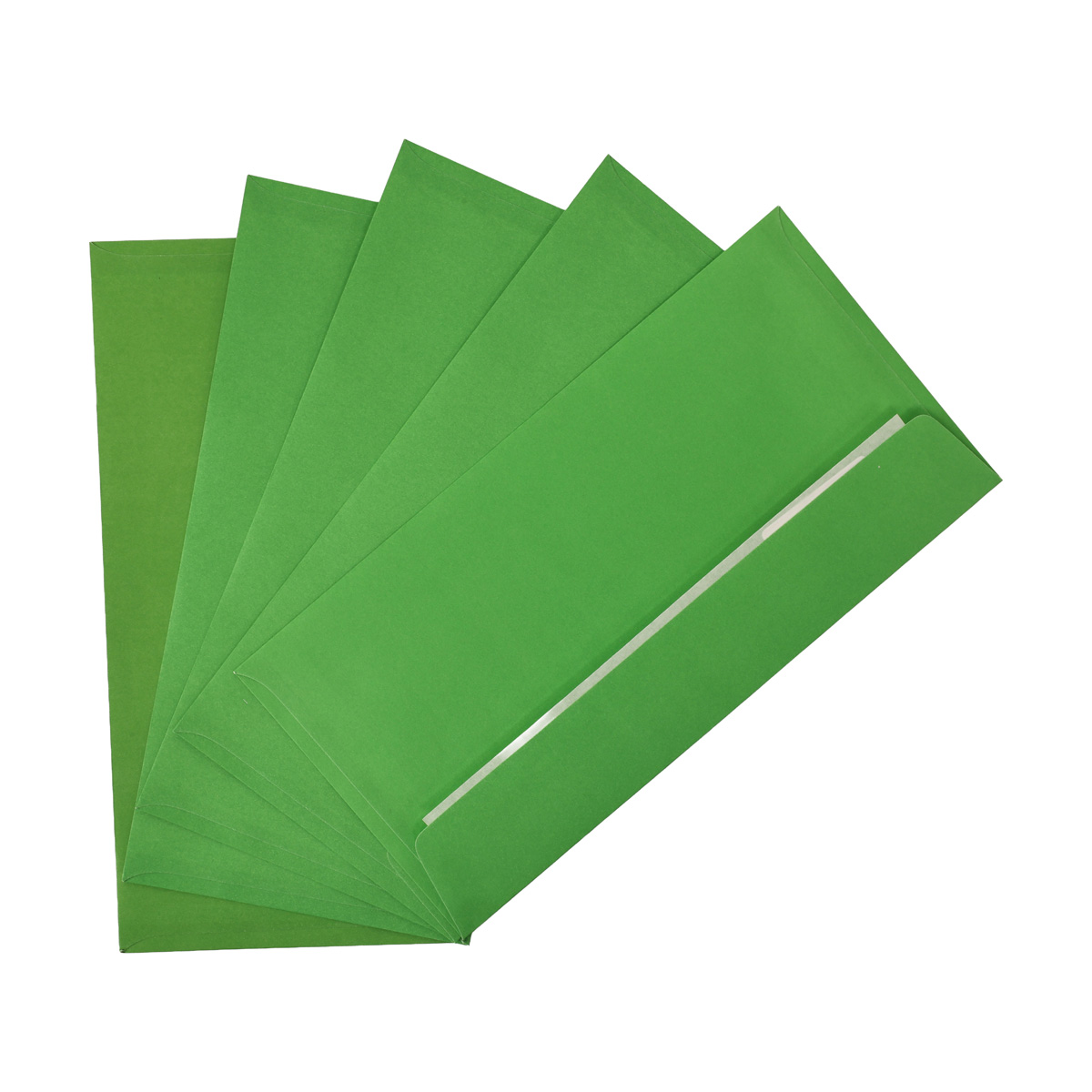 Конверт DL (110*220 мм) скл білий 80 г/м2, зелений, 2240_361 1