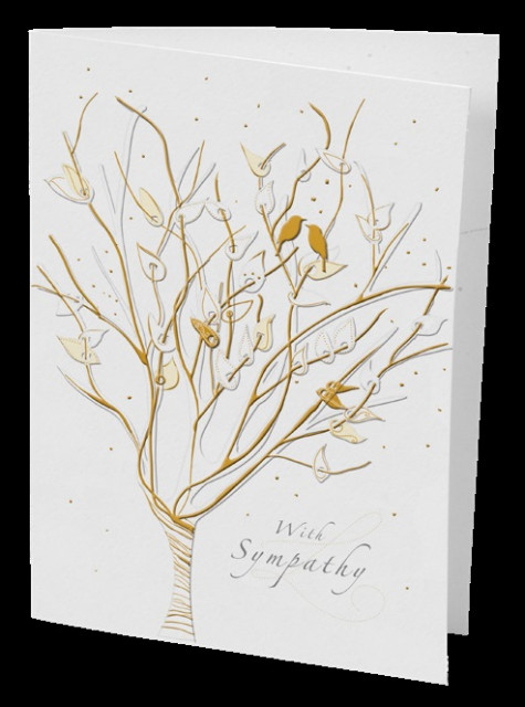Открытка "With Sympathy", 167х118 мм, MO5909X1 1