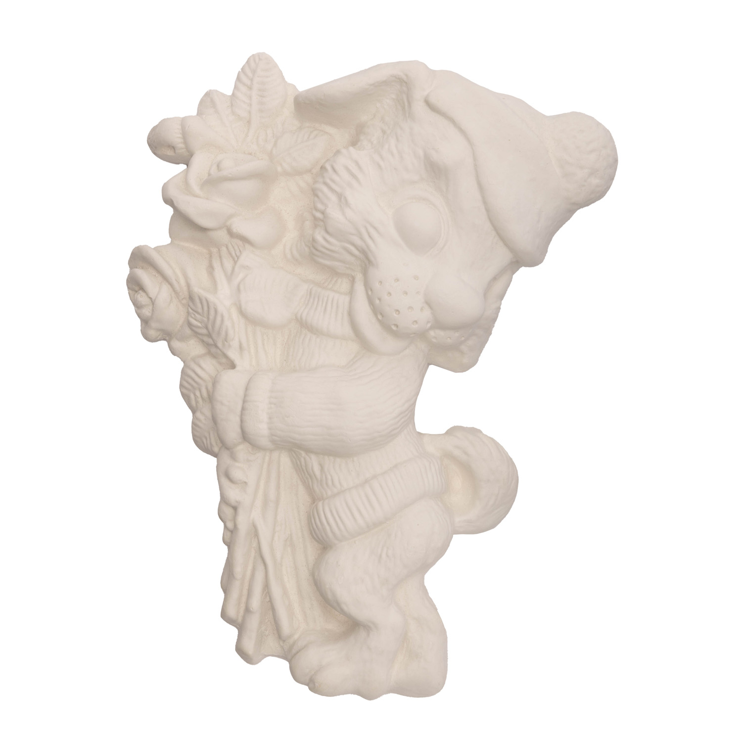 Outlet40 Заготівля з гіпсу Песик з букетом/1014587