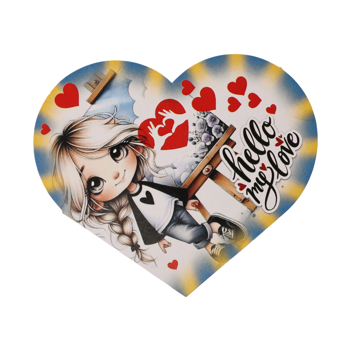 Открытка поздравительная 9*7,5 см