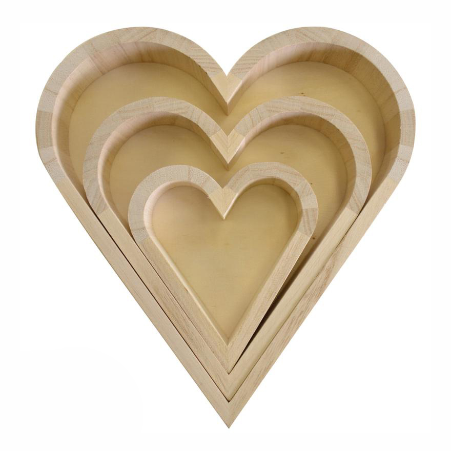 Заготовка деревянная Три сердца, 14002008 ТМ "Artemio"