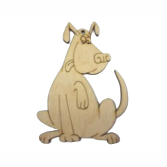 Заготовка деревянная Собачка 2, Р89