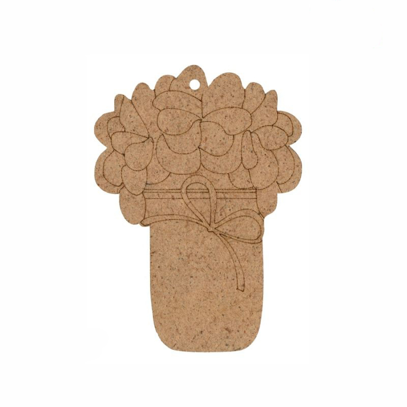 Заготівка Букет квітів 4, ДВП, 7,3*10 см, 1 шт, Rosa Talent (5)