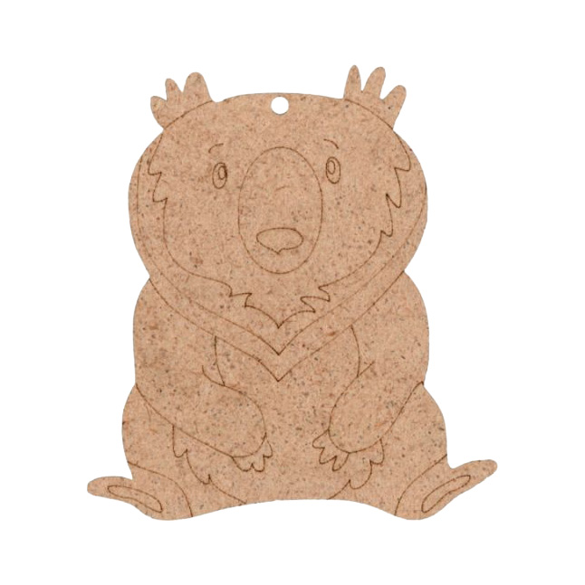 Заготовка Медведь, ДВП, 8*9 см, 1 шт, Rosa Talent (5)