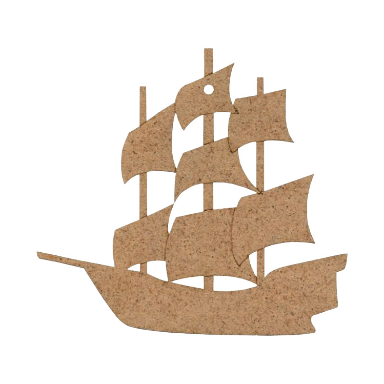 Заготовка Корабль, ДВП, 10,7*10 см, 1 шт, Rosa Talent (5)