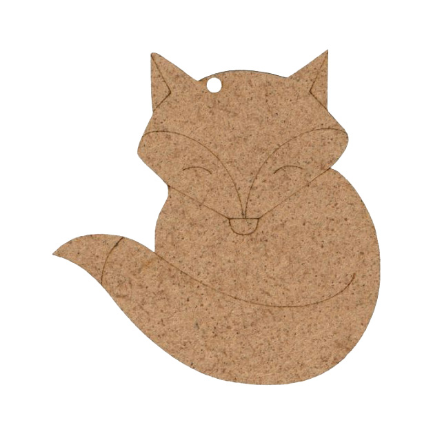 Заготовка Лисица 2, ДВП, 8*8 см, 1 шт, Rosa Talent (5)