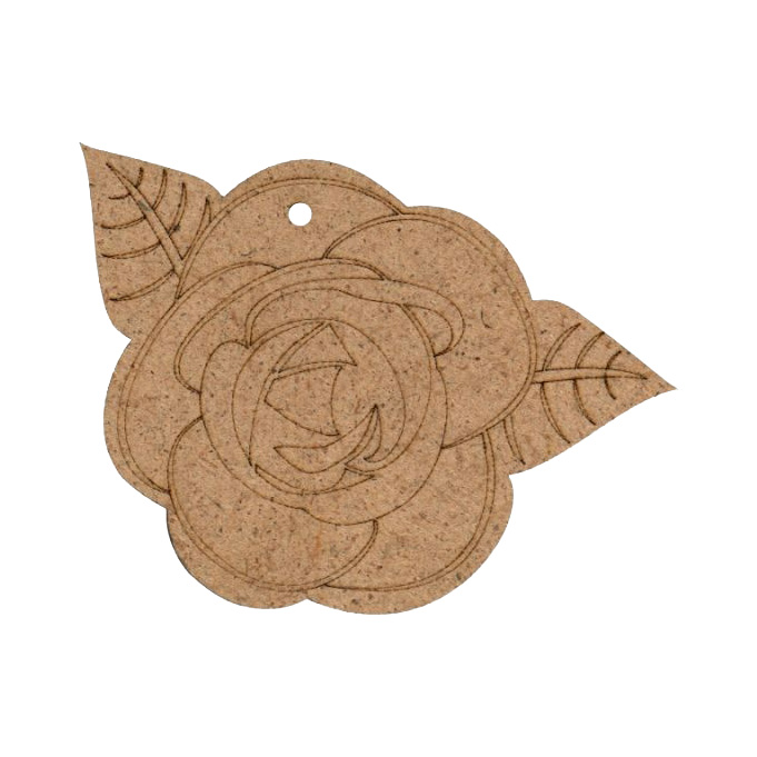 Заготовка Роза 1, ДВП, 8*8 см, 1 шт, Rosa Talent (5)