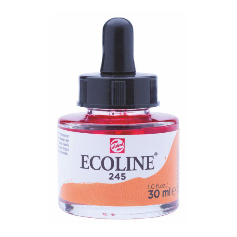 Outlet Фарба акварельна рідка Ecoline, Оранжево-жовта, 30 мл, 245 Royal Talens/1008688