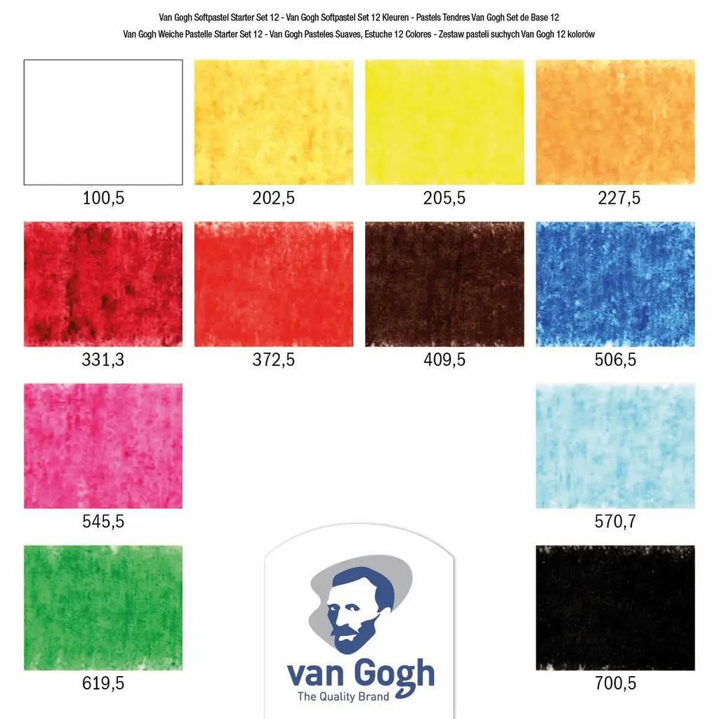Набір сухої м’якої пастелі 12 кол., Van Gogh, Royal Talens 2