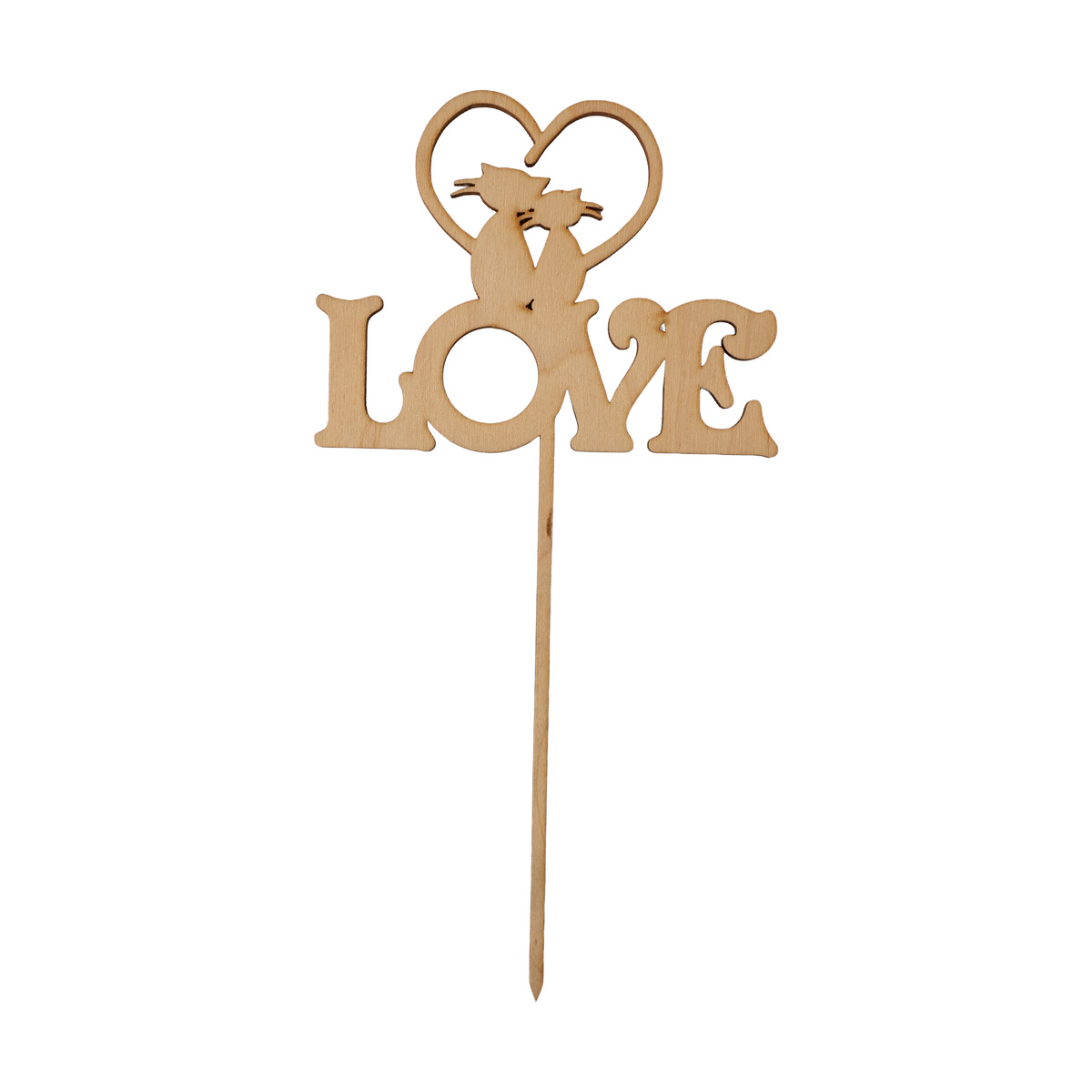 Заготовка из фанеры Топер "LOVE" 8,9*11,7 см, 100809 ArtBober