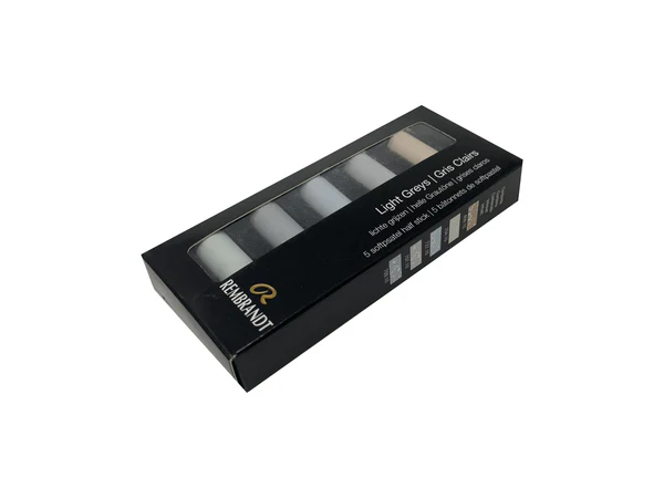 Набір сухої м’якої пастелі 5 кол., Rembrandt, Світлі сірі, Royal Talens 3