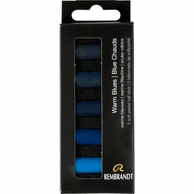 Набір сухої м’якої пастелі 5 кол., Rembrandt, Теплі сині, Royal Talens