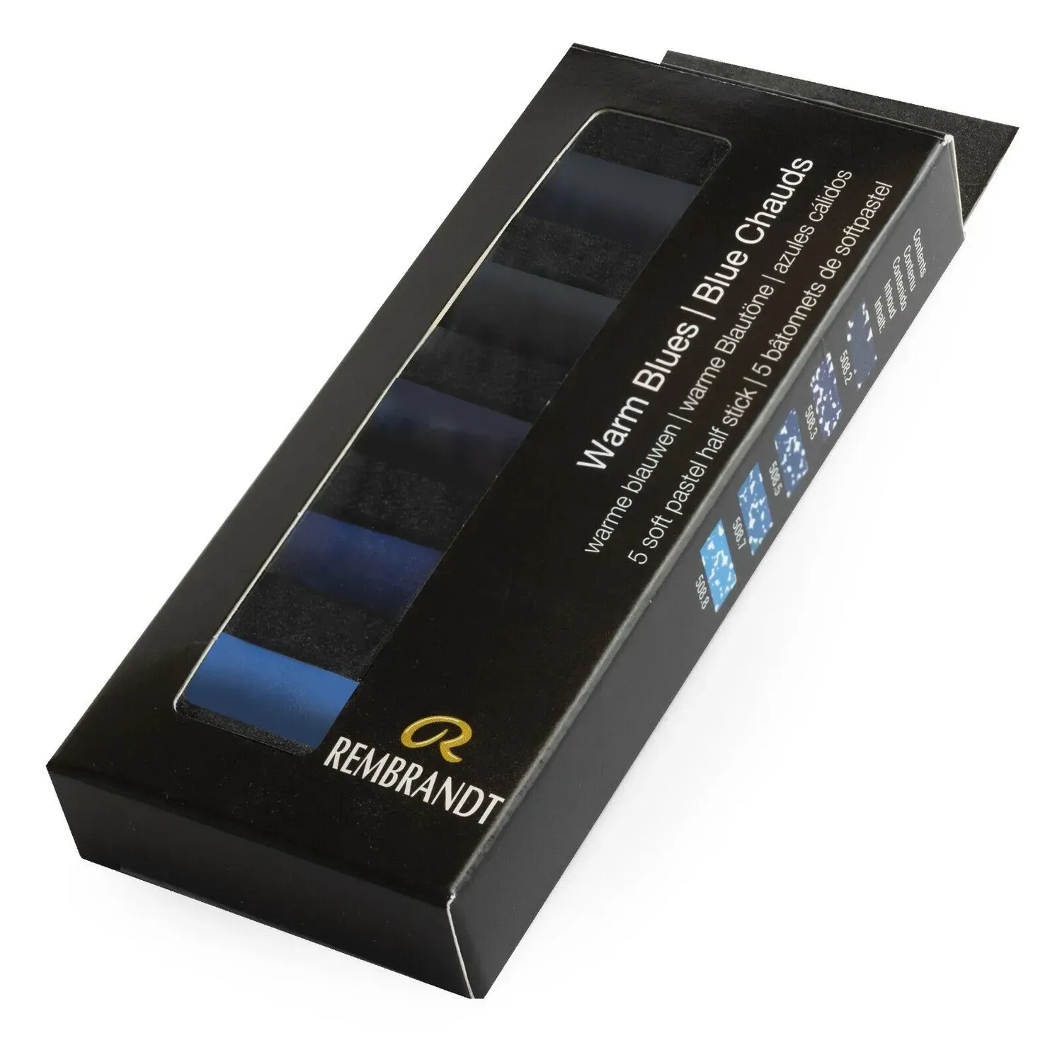 Набір сухої м’якої пастелі 5 кол., Rembrandt, Теплі сині, Royal Talens 1