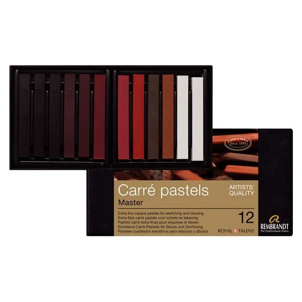 Набор сухой пастели Rembrandt, Carre Pastel, 12 цв., Royal Talens