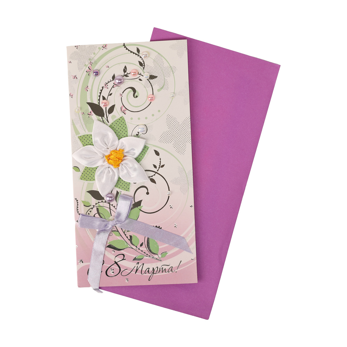 Открытка ручной работы с конвертом Р 2