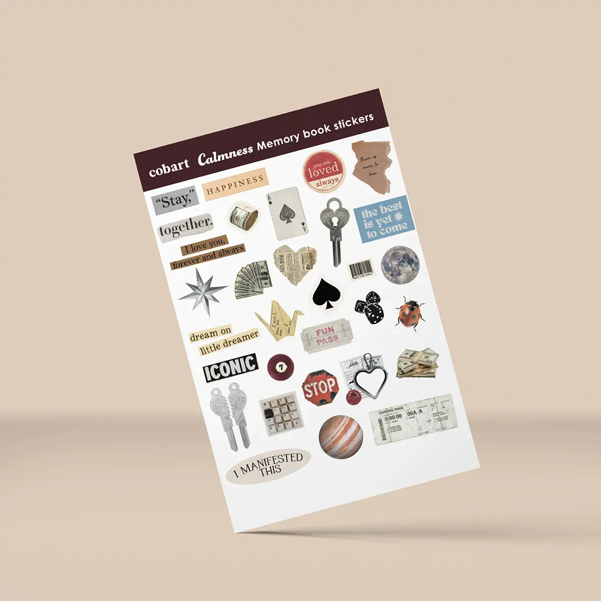 Стикеры для альбомов А5 "Calmness", СS-VS-054, Cobart
