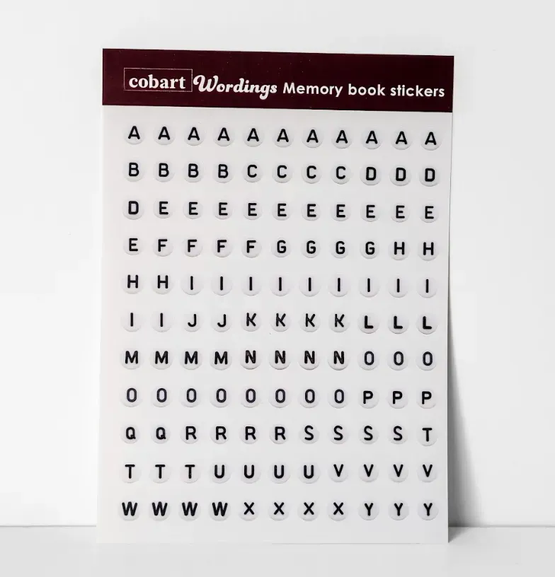 Стікери для альбомів А5 "Wordings", СS-VS-058, Cobart