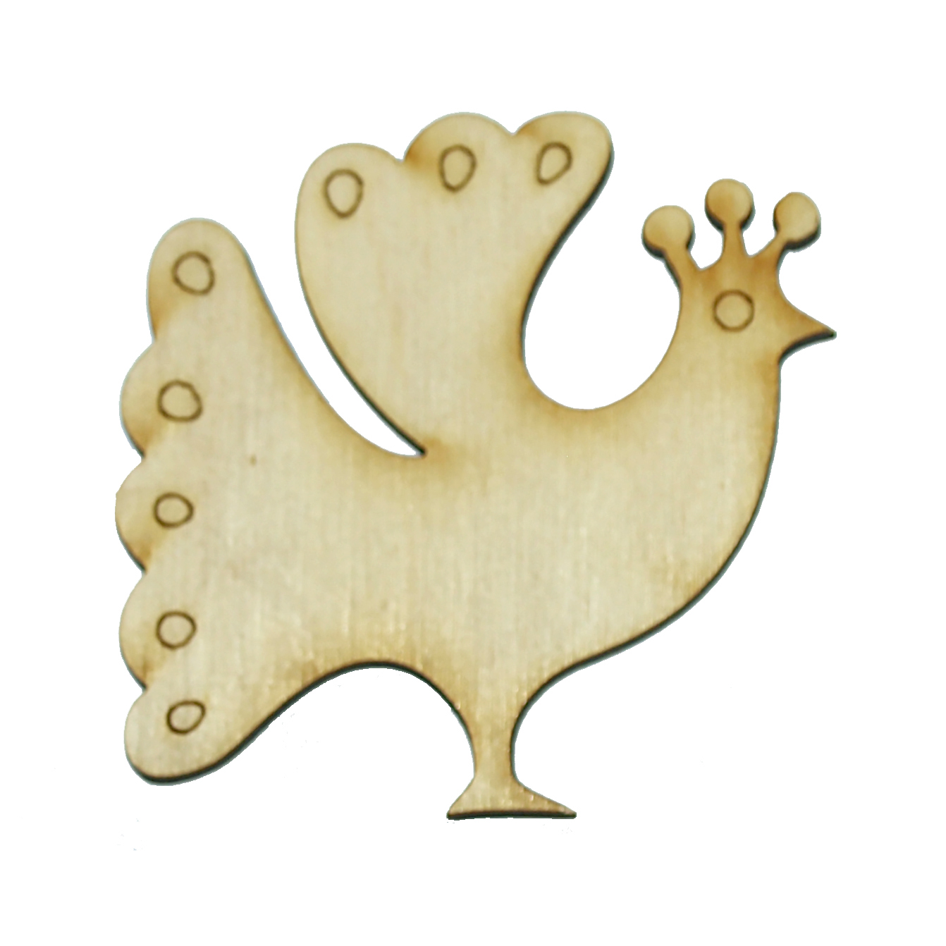 Заготівка дерев’яна Пташка, 4-5 см в асортименті, 604 1