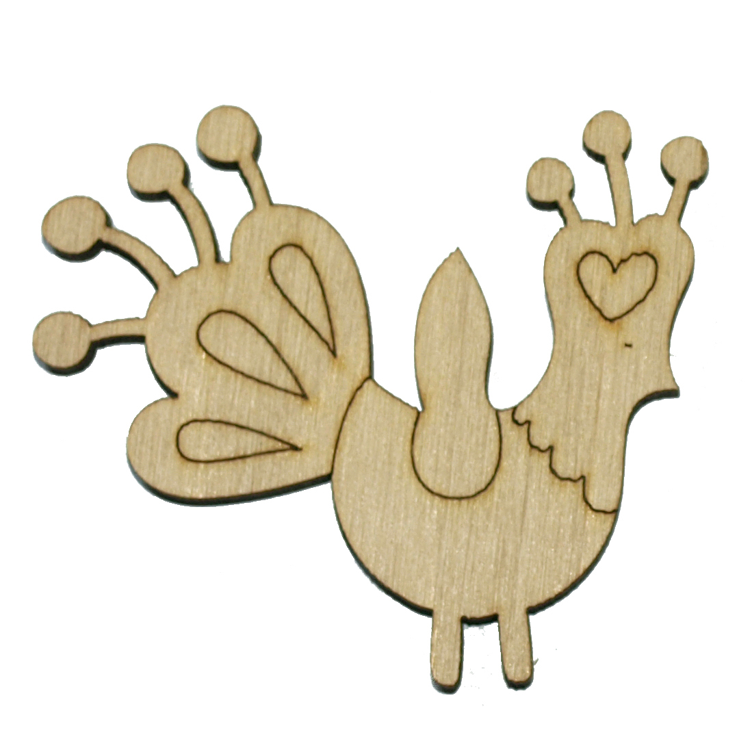 Заготівка дерев’яна Пташка, 4-5 см в асортименті, 604 2