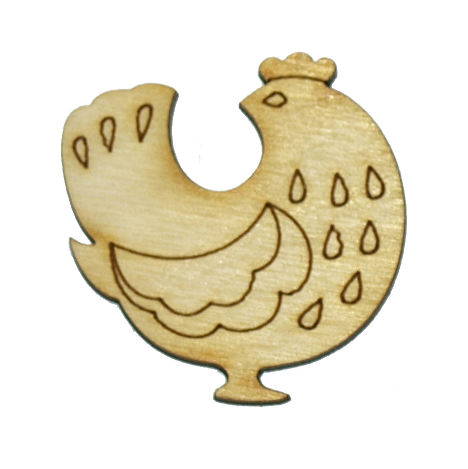 Заготівка дерев’яна Пташка, 4-5 см в асортименті, 604 3