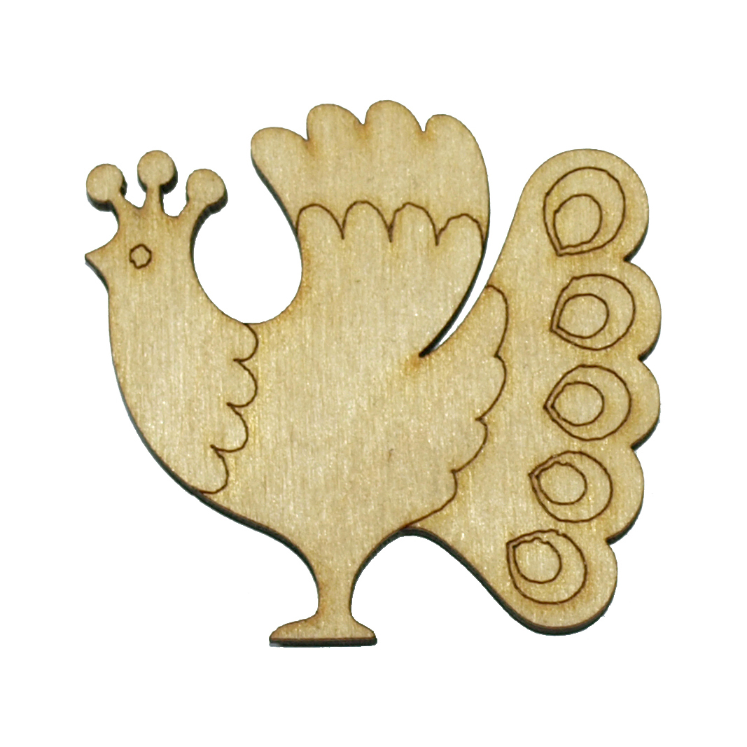 Заготівка дерев’яна Пташка, 4-5 см в асортименті, 604