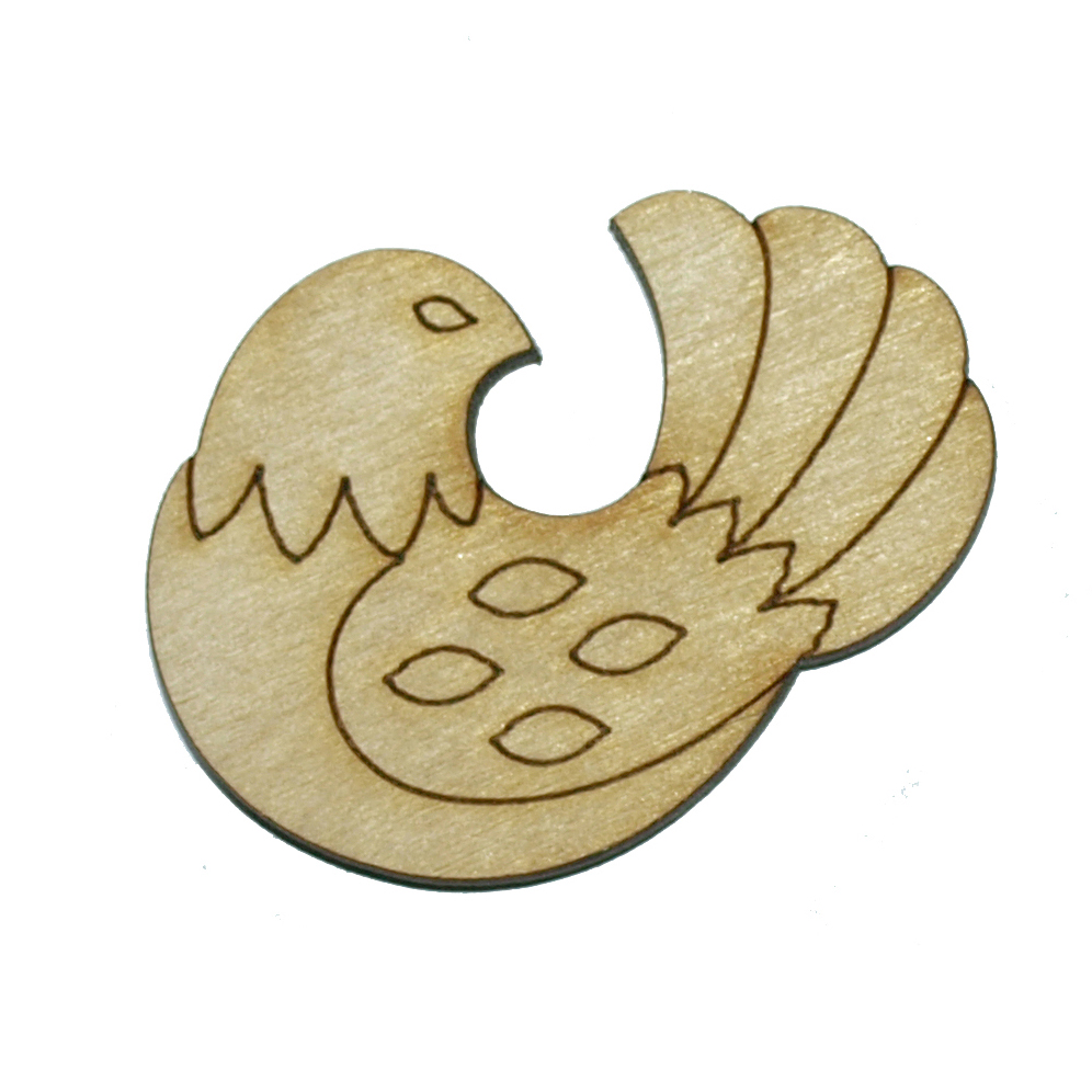 Заготівка дерев’яна Пташка, 4-5 см в асортименті, 604 4