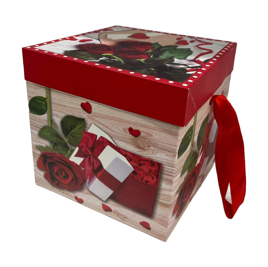 Подарункова коробка збірна 15,5*15,5*15 см, 7-181-830