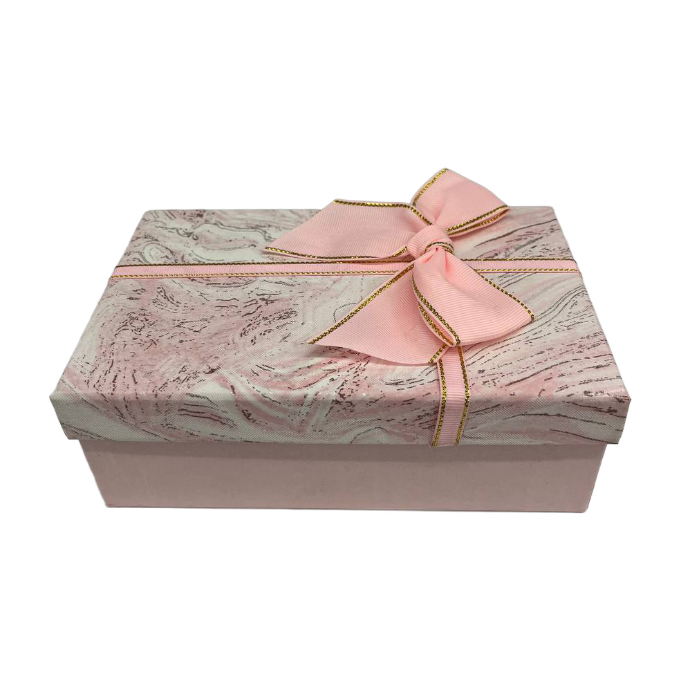 Подарункова коробка прямокутна, рожева "Абстракція", 19*12*6,5 см, 140373871