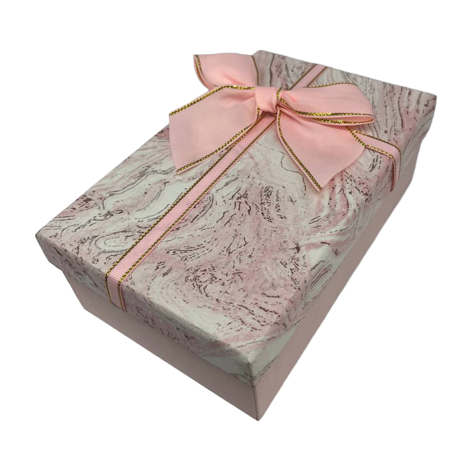 Подарункова коробка прямокутна, рожева "Абстракція", 19*12*6,5 см, 140373871 1