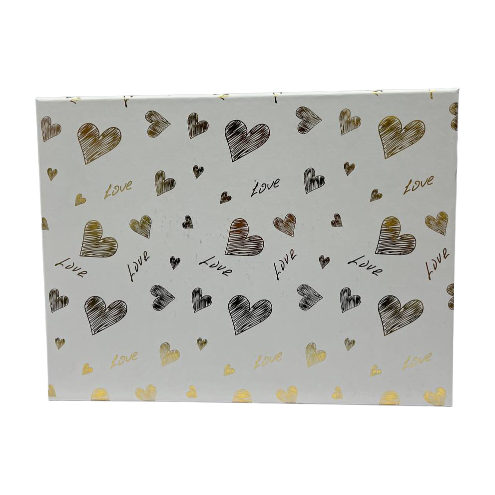 Подарункова коробка прямокутна, біла "Love", 31*23*13,5 см, 1110247807 3