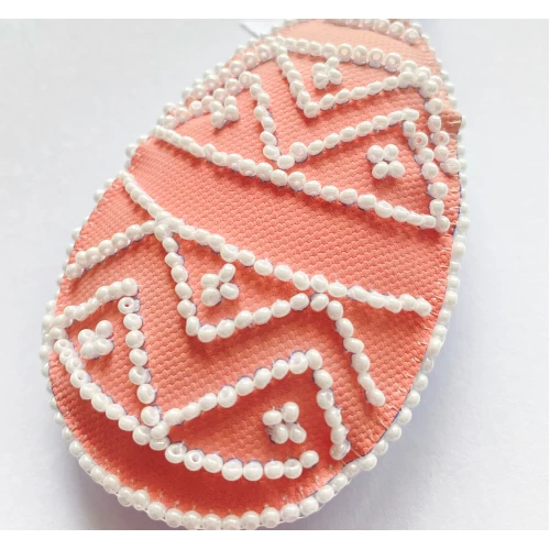 Набір для вишивання бісером інтер’єрної прикраси на натуральному художньому холсті "Пасхальна ніжність", ABT-057 3