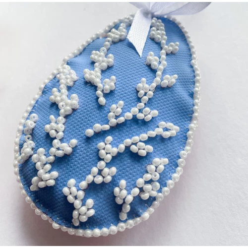 Набір для вишивання бісером інтер’єрної прикраси на натуральному художньому холсті "Пасхальна ніжність", ABT-057 4